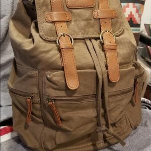Genuine VEGAN CANVAS BACKPACK